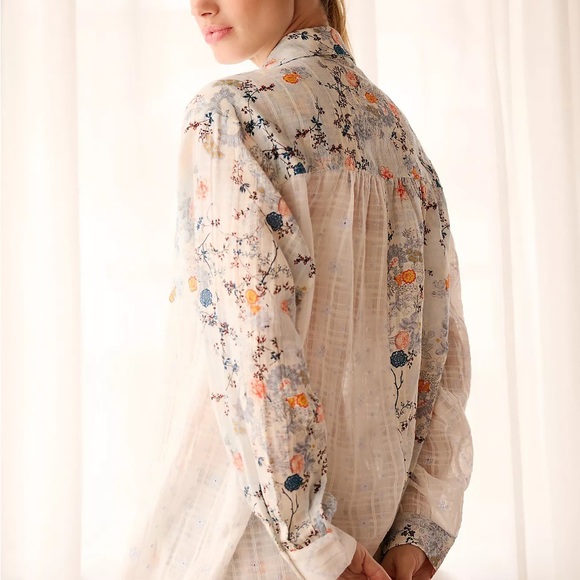 ✨HP x 2 ✨ NWTS ANTHRO PAJAMA TOP (L) - Picture 5 of 17